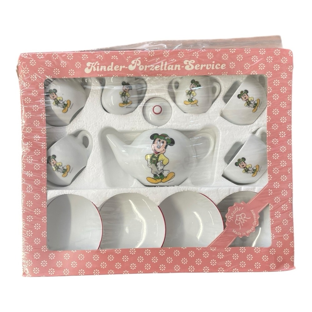 Disney Mickey‎ Mouse Reutter Kinder Porzellan Service Kids Porcelain Coffee Set